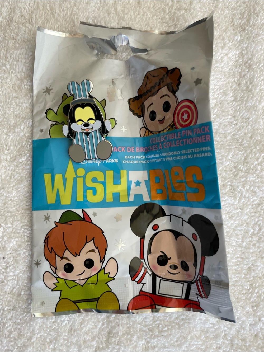 Disney Parks Wishables Series 2 Mystery Pack Goofy Pin